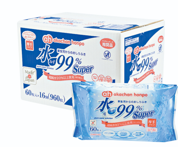 水99% Super 新生児からのおしりふき 厚手タイプ